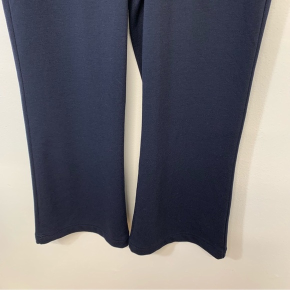 Susan Graver Illusions Pants MP  Blue Pull On Waist Defining Soho Ponte Work - Picture 3 of 10